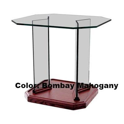 Glass Communion Table NC3/NC3G Prestige End Table-Glass Pulpits, Podiums and Lecterns and Communion Tables-Podiums Direct