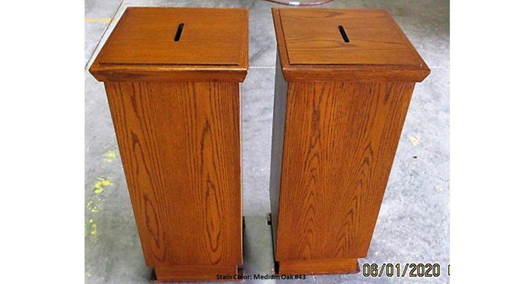 Tithe Box NO 40 Tithe/Prayer Box-Side-Tithe Boxes, Baptismal Font, Flower Stands, and Offering Tables-Podiums Direct