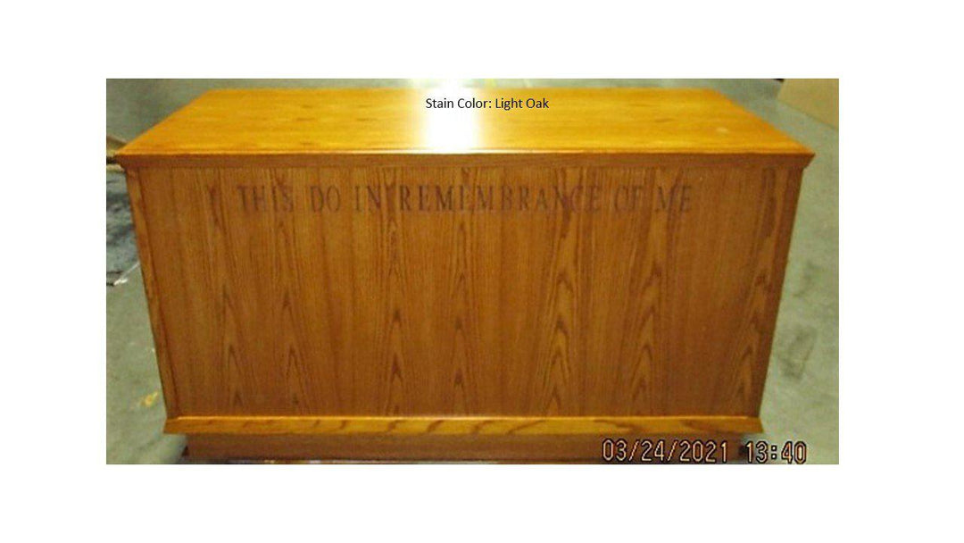 Communion Table NO 400-Front-Communion Tables and Altars-Podiums Direct
