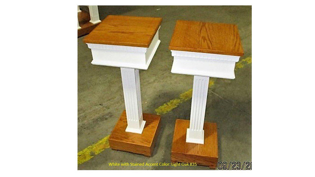 Flower Stand NO 8400-Tithe Boxes, Baptismal Font, Flower Stands, and Offering Tables-Front-Podiums Direct