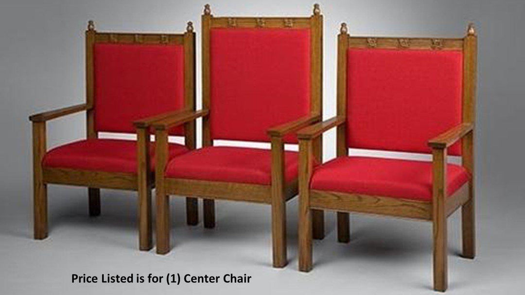 Clergy Church Chair NO 200 Series 48" Height Center Chair-Clergy Church Chairs-Podiums Direct