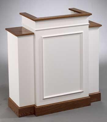 Church Wood Pulpit Wing NO 810W-Church Solid Wood Pulpits, Podiums and Lecterns-Podiums Direct