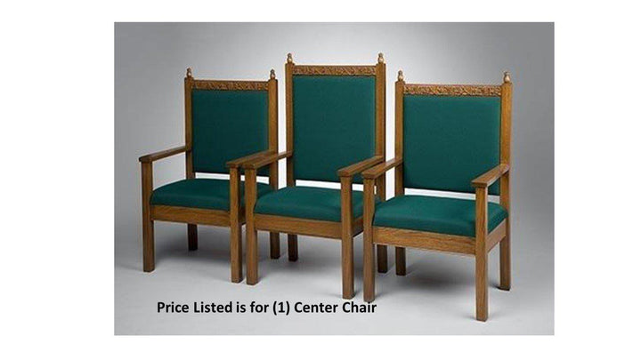 Clergy Church Chair NO 500 Series 48" Height Center Chair-Clergy Church Chairs-Podiums Direct