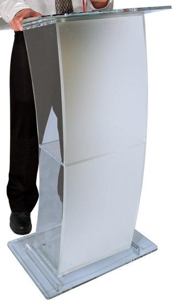 Acrylic Lectern Eclipse-Acrylic Pulpits, Podiums and Lecterns-Podiums Direct