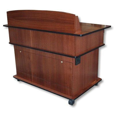 Handcrafted Solid Hardwood Lectern Fortress-Multimedia Podiums and Lecterns-Podiums Direct