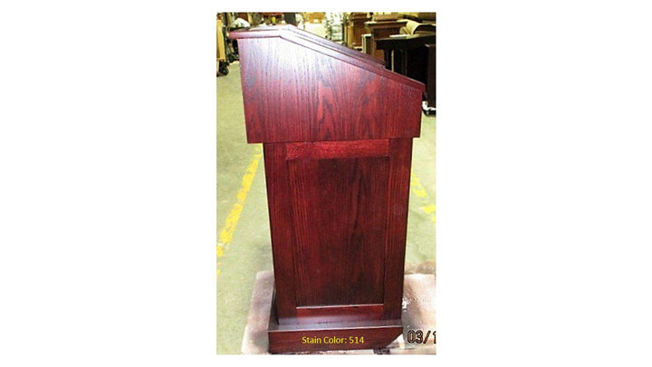 Handcrafted Solid Hardwood Lectern Celebrity-Side 514-Handcrafted Solid Hardwood Pulpits, Podiums and Lecterns-Podiums Direct