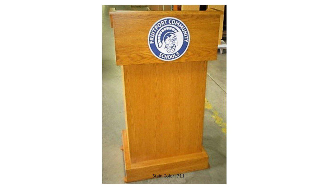 Conquest_20Lectern_20with_20Logo_201.jpg  1240 × 1660px  Handcrafted Solid Hardwood Lectern Conquest-Front 711-Handcrafted Solid Hardwood Pulpits, Podiums and Lecterns-Podiums Direct