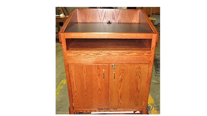 Handcrafted Solid Hardwood Lectern Heritage-Back 712-Handcrafted Solid Hardwood Pulpits, Podiums and Lecterns-Podiums Direct