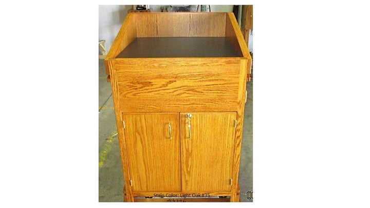 Handcrafted Solid Hardwood Lectern Heritage-Back 35-Handcrafted Solid Hardwood Pulpits, Podiums and Lecterns-Podiums Direct