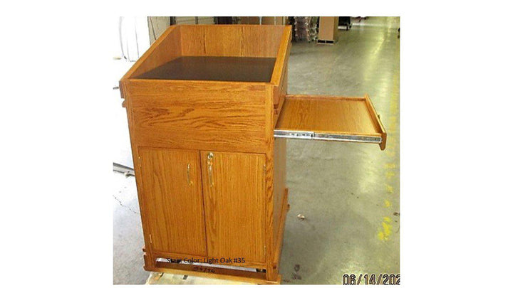 Handcrafted Solid Hardwood Lectern Heritage-Side 35-Handcrafted Solid Hardwood Pulpits, Podiums and Lecterns-Podiums Direct