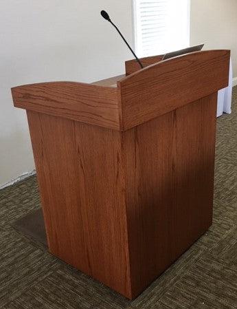 Multimedia Lectern Monarch-Multimedia Podiums and Lecterns-Angle View-Podiums Direct