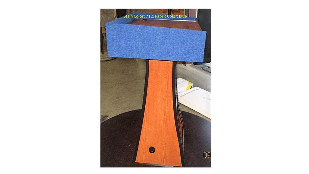 Handcrafted Solid Hardwood Lectern PD Presidential Non-Sound-Side View-Handcrafted Solid Hardwood Pulpits, Podiums and Lecterns-Podiums Direct