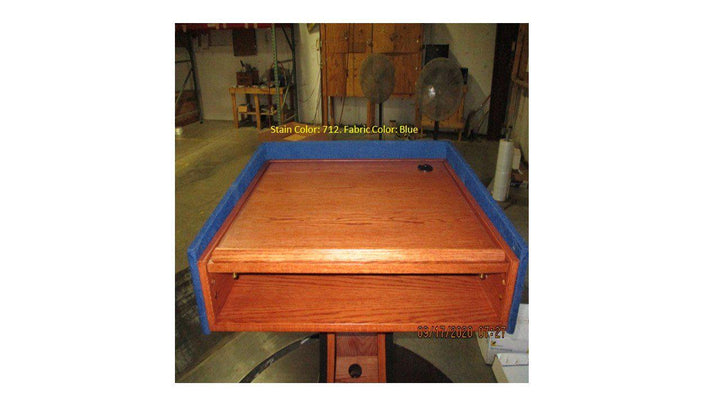 Handcrafted Solid Hardwood Lectern PD Presidential Non-Sound-Top View-Handcrafted Solid Hardwood Pulpits, Podiums and Lecterns-Podiums Direct