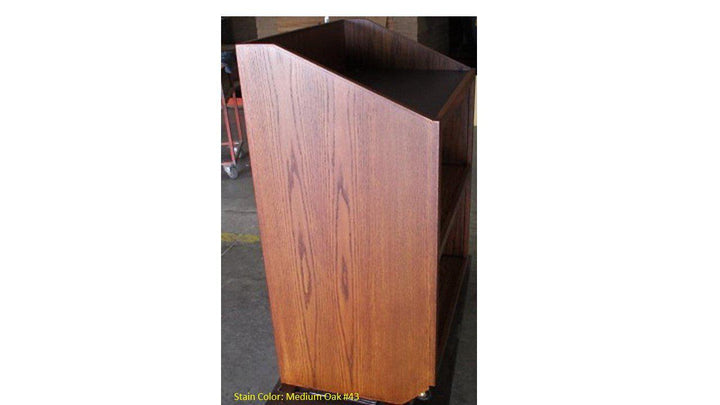 Handcrafted Solid Hardwood Lectern Spartan-Side-Handcrafted Solid Hardwood Pulpits, Podiums and Lecterns-Podiums Direct