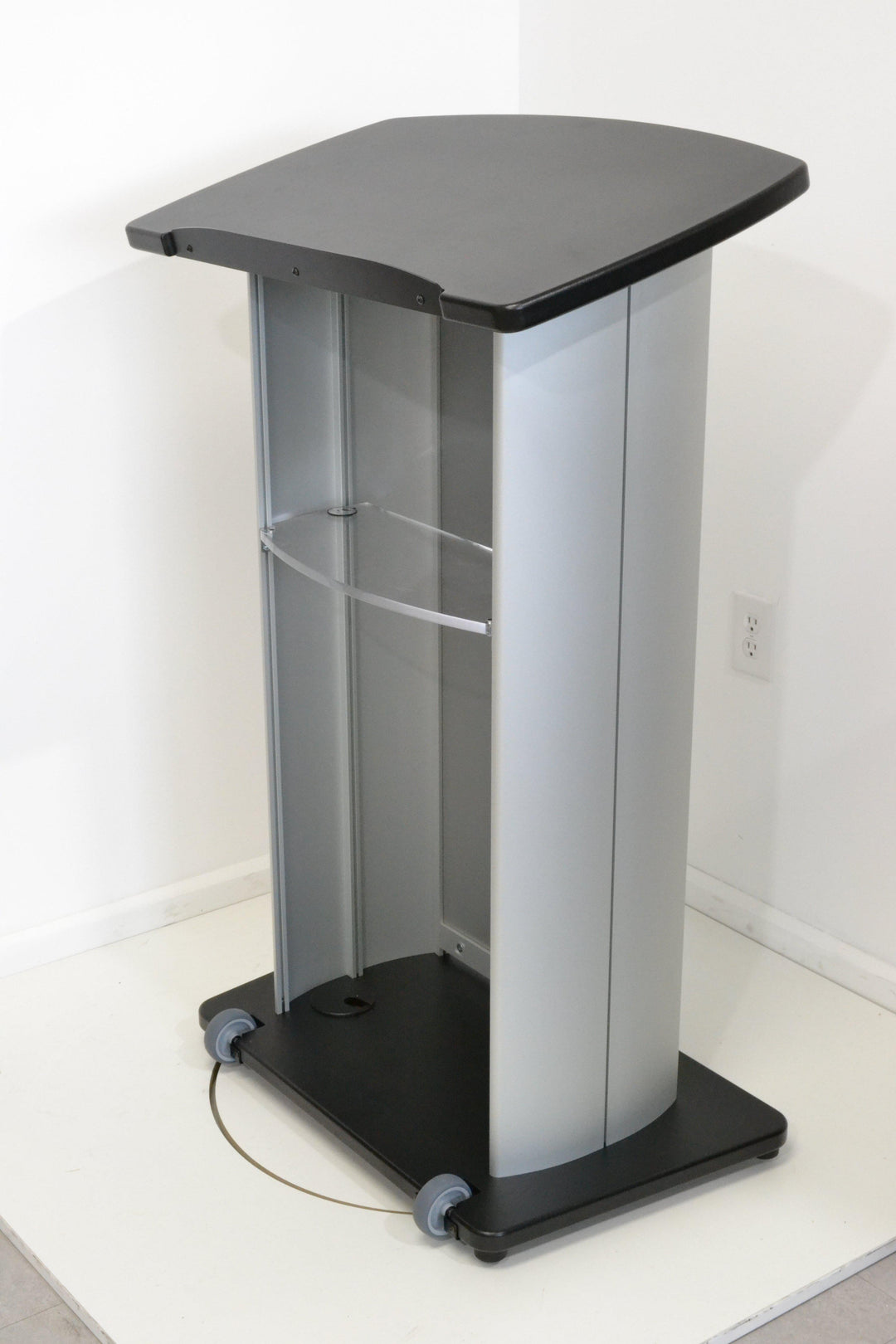 Contemporary Lectern and Podium H2W Custom Aluminum Lectern-Angle-Contemporary Lecterns and Podiums-Podiums Direct