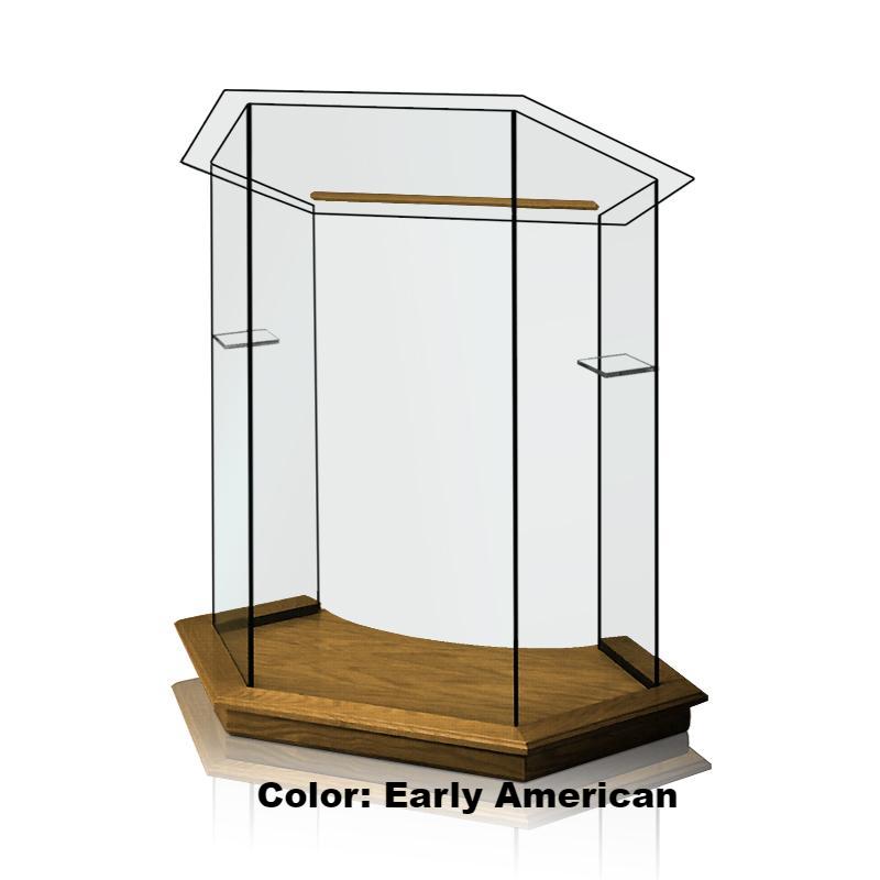 Glass Pulpit NC10/NC10G Prestige FOUNDATION-Early American-Glass Pulpits, Podiums and Lecterns and Communion Tables-Podiums Direct