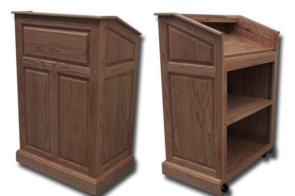 Handcrafted Solid Hardwood Lectern Colonial-Handcrafted Solid Hardwood Pulpits, Podiums and Lecterns-Podiums Direct