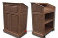 Handcrafted Solid Oak Raised Panel Lectern: Colonial