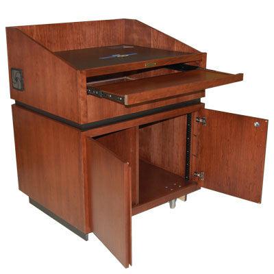 Multimedia Lectern Liberator-Back View-Multimedia Podiums and Lecterns-Podiums Direct