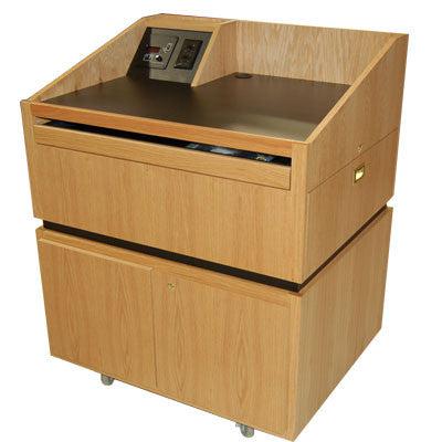 Multimedia Lectern Liberator-Angle View-Multimedia Podiums and Lecterns-Podiums Direct