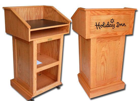 Handcrafted Solid Hardwood Lectern Celebrity-Handcrafted Solid Hardwood Pulpits, Podiums and Lecterns-Podiums Direct