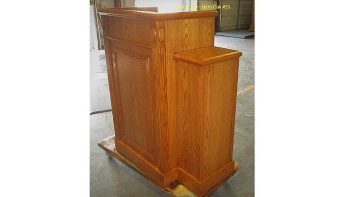 Church Wood Pulpit TWP-105-Side-Church Wood Pulpits, Podiums and Lecterns-Podiums Direct