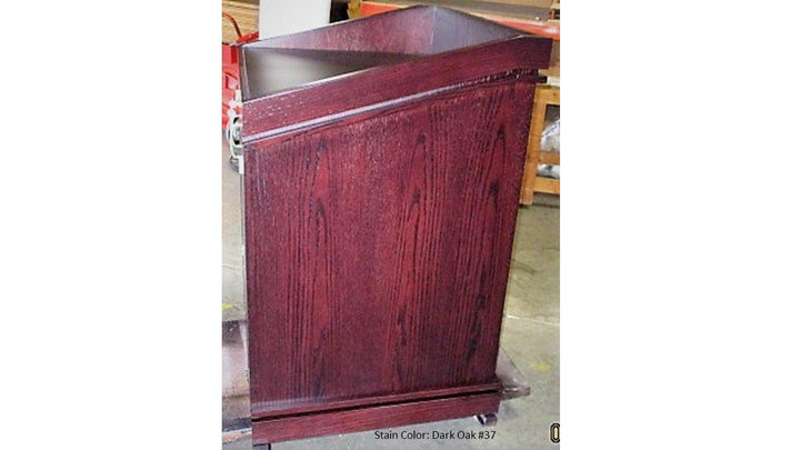 Handcrafted Solid Hardwood Lectern Heritage-Side-Handcrafted Solid Hardwood Pulpits, Podiums and Lecterns-Podiums Direct
