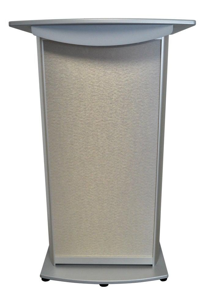 Contemporary Lectern and Podium H2 Standard Aluminum Lectern-Front-Contemporary Lecterns and Podiums-Podiums Direct