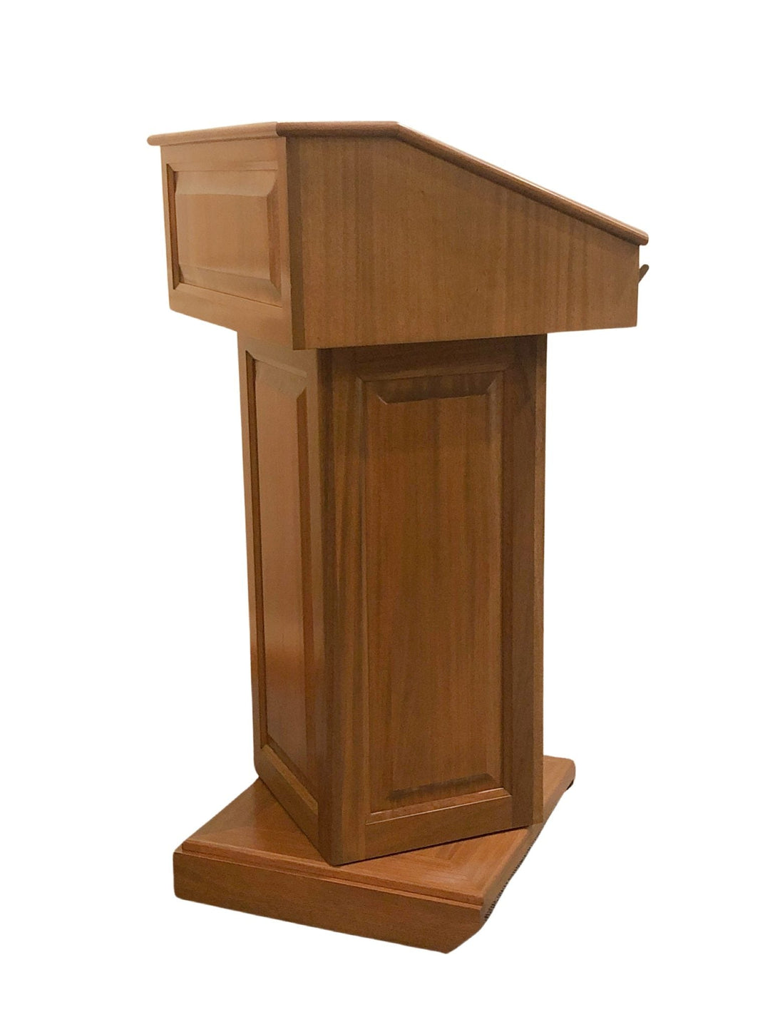 Handcrafted Solid Hardwood Lectern CLR235-S Counselor Swivel-Side View-Handcrafted Solid Hardwood Pulpits, Podiums and Lecterns-Podiums Direct
