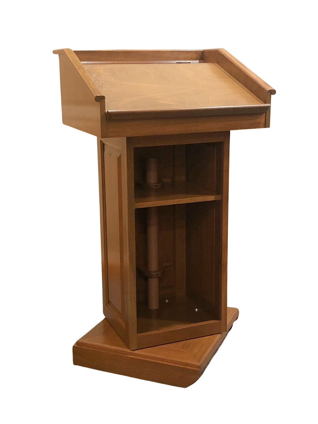 Handcrafted Solid Hardwood Lectern CLR235-S Counselor Swivel-Handcrafted Solid Hardwood Pulpits, Podiums and Lecterns-Podiums Direct