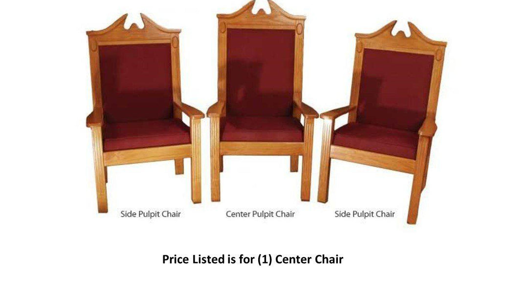 Clergy Church Chair TPC-296C/NO 8200 Series 52" Height Center Pulpit Chair-Clergy Church Chairs-Podiums Direct