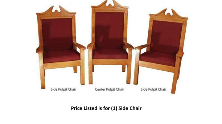 Clergy Church Chair TPC-296S/NO 8200 Series 48" Height Side Pulpit Chair-Clergy Church Chairs-Podiums Direct