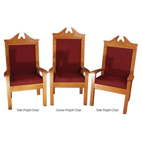 Church Pulpit Set TSP-120-TPC-296 Chairs-Pulpit Sets-Podiums Direct