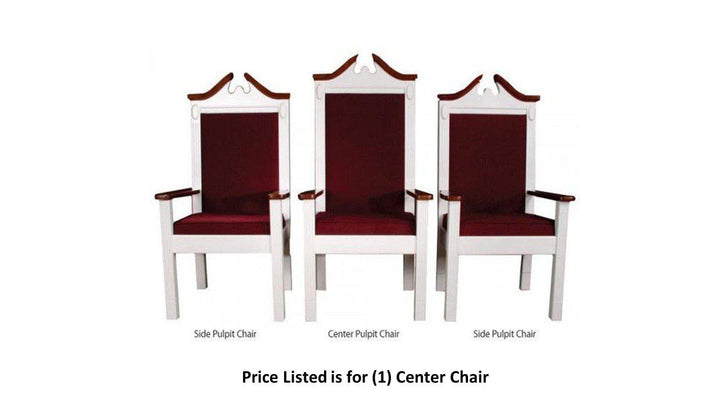 Clergy Church Chair TPC-603C Series 52" Height Center Pulpit Chair-Clergy Church Chairs-Podiums Direct