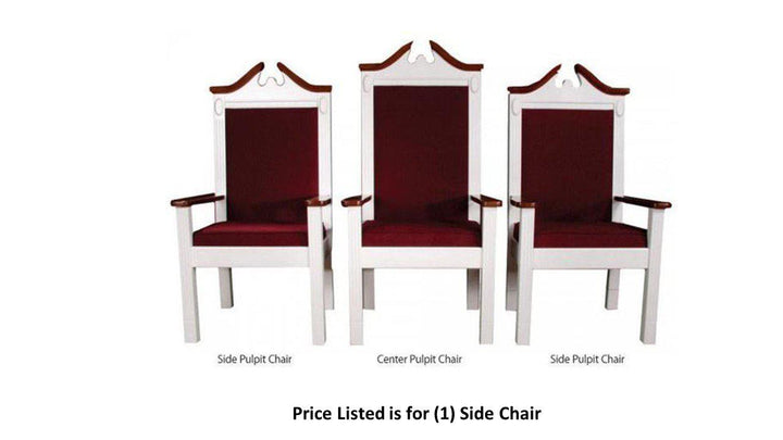 Clergy Church Chair TPC-603S Series 48" Height Side Pulpit Chair-Clergy Church Chairs-Podiums Direct