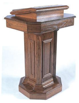 Church Wood Pulpit Pedestal TSP-180-Church Solid Wood Pulpits, Podiums and Lecterns-Podiums Direct