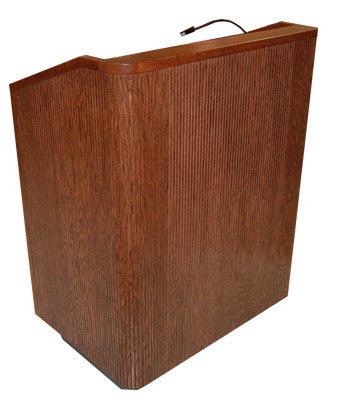 Handcrafted Solid Hardwood Lectern Providence-Side View-Handcrafted Solid Hardwood Pulpits, Podiums and Lecterns-Podiums Direct
