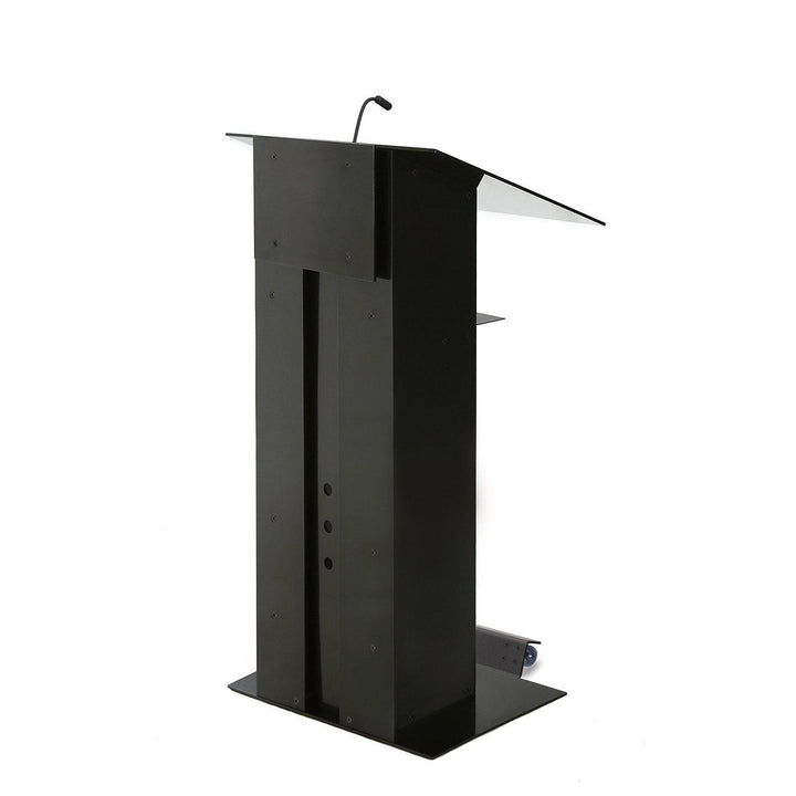 Contemporary Lectern and Podium K-3-Side View Base with Wheels-Contemporary Lecterns and Podiums-Podiums Direct