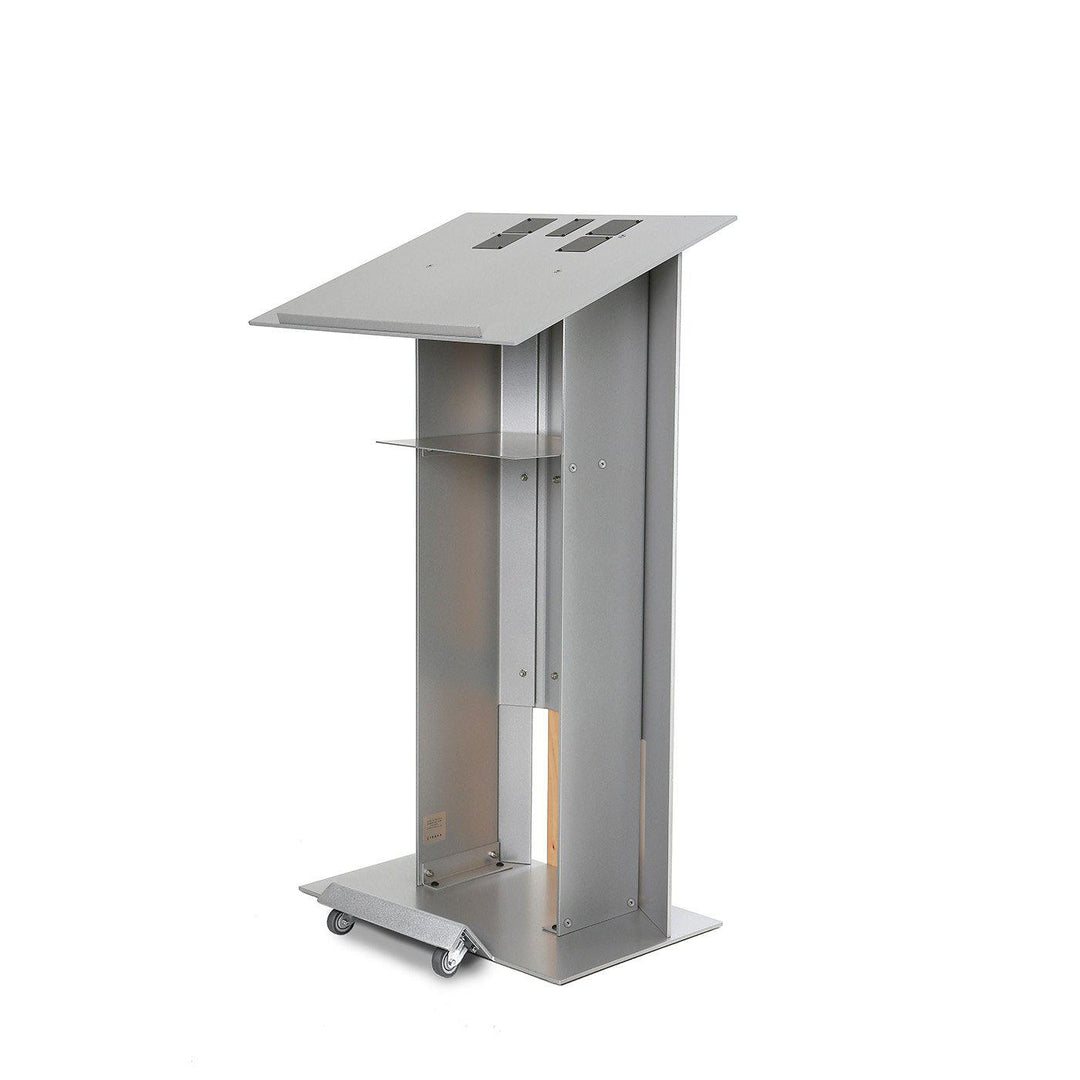 Contemporary Lectern and Podium K-6 With Wheels-Contemporary Lecterns and Podiums-Podiums Direct