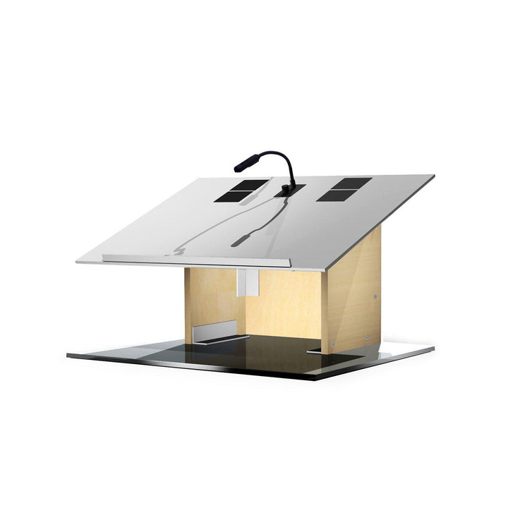 Contemporary Table Top Lectern K-9-Back View Natural-Contemporary Lecterns and Podiums-Podiums Direct