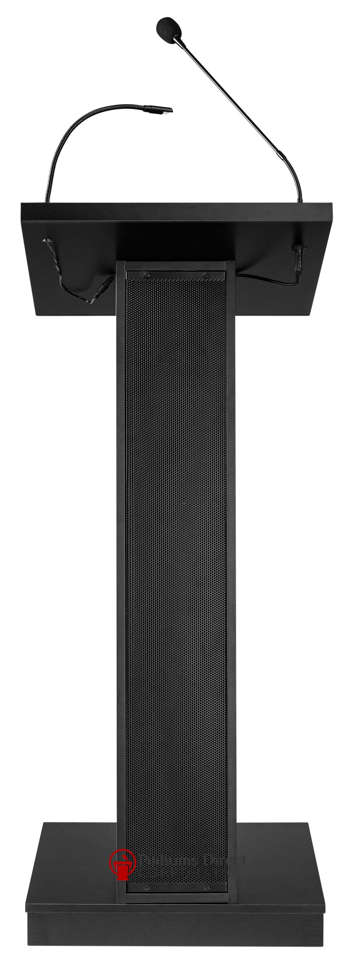 Sound Lectern ZED Oklahoma Sound. Color: Black. – Podiums Direct