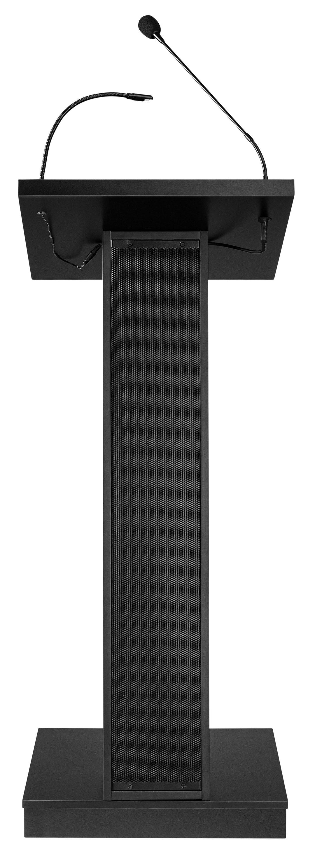 Sound Lectern ZED Oklahoma Sound. Color: Black-Front-Sound Podiums and Lecterns-Podiums Direct