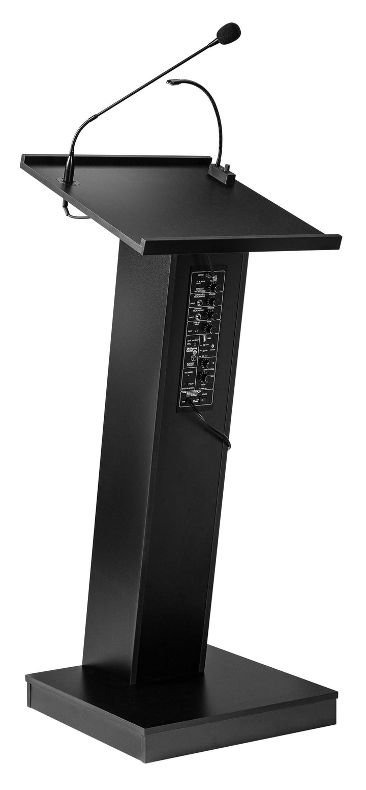 Sound Lectern ZED Oklahoma Sound. Color: Black-Angle View-Sound Podiums and Lecterns-Podiums Direct