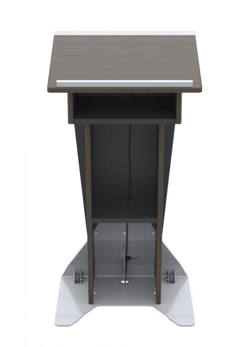 Slim Presentation Lectern, LE222-Back View-Contemporary Lecterns and Podiums-Podiums Direct
