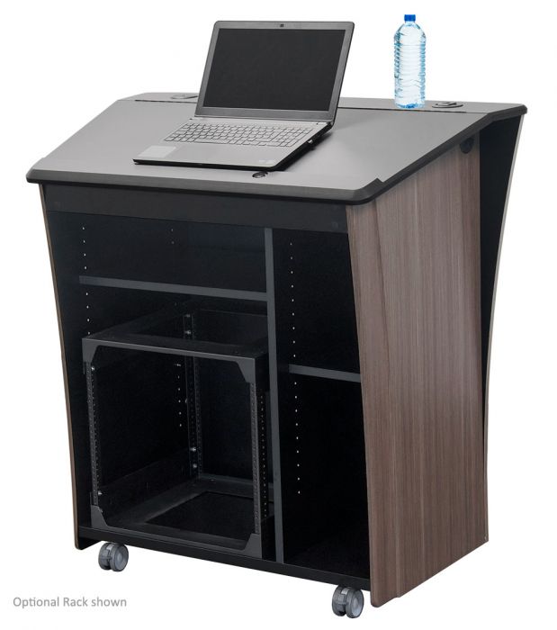 Large Surface Presentation Lectern, LEX33-Back View 2-Contemporary Lecterns and Podiums-Podiums Direct