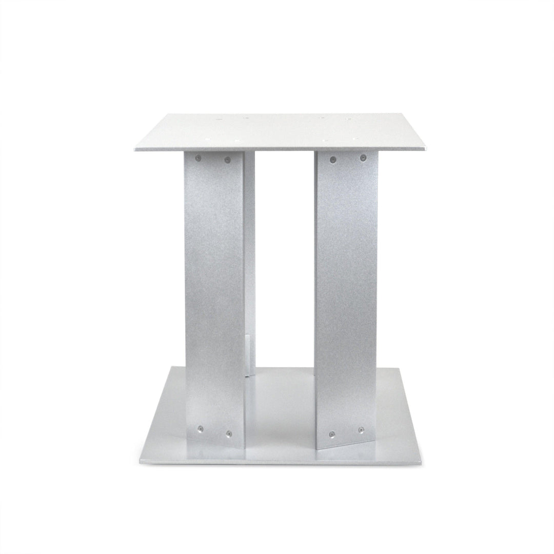 Contemporary Aluminum Side Table TC1-Angle-Tithe Boxes, Baptismal Font, Flower Stands, and Offering Tables-Podiums Direct