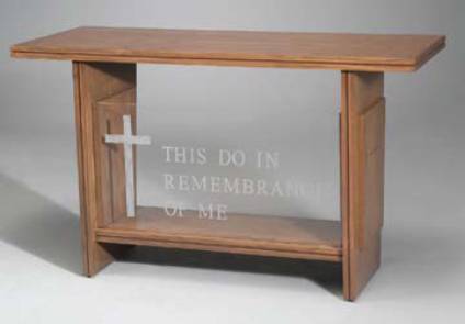 Communion Table NO. P204 Acrylic and Wood Style-Communion Tables and Altars-Podiums Direct