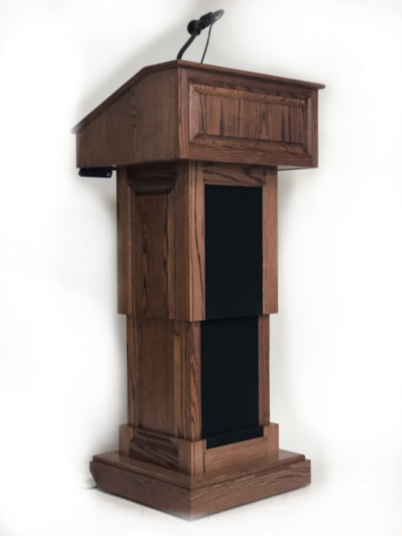 Handcrafted Solid Hardwood Lectern CLR235-EV-L-Counselor Evolution Lift With Sound Lectern-Podiums Direct