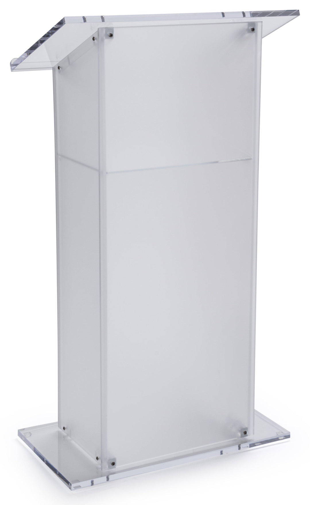 Acrylic Lectern Traditional Style SN3075-Frosted Acrylic-Acrylic Pulpits, Podiums and Lecterns-Podiums Direct