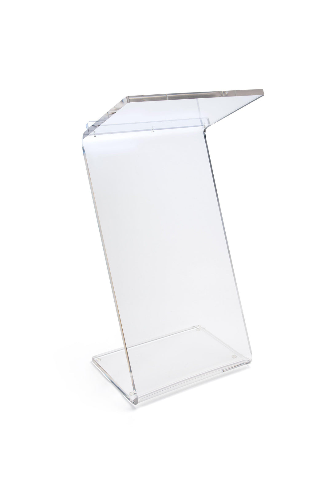 Clear Acrylic Plateau Podium-Acrylic Pulpits, Podiums and Lecterns-Podiums Direct